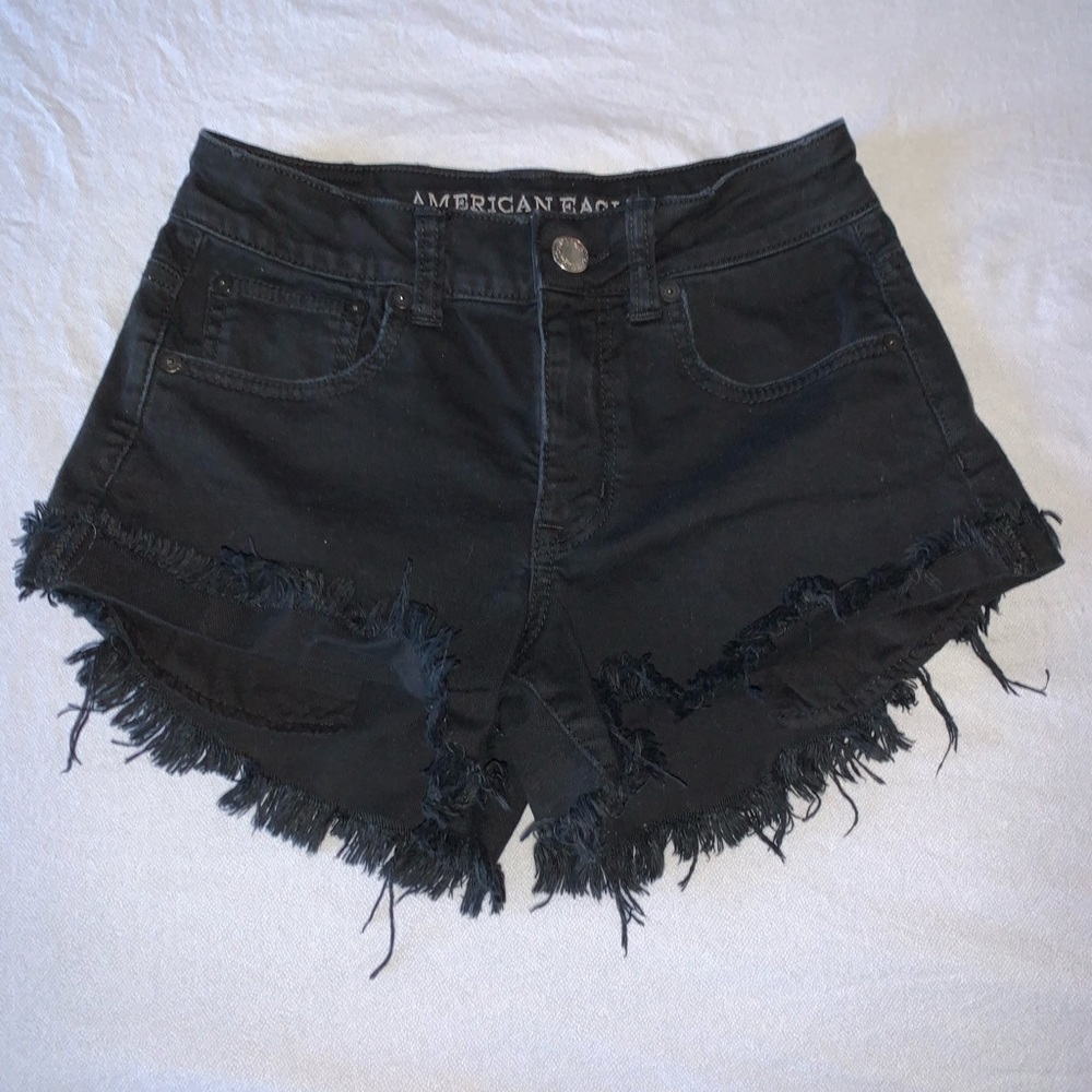 american eagle high rise shorts